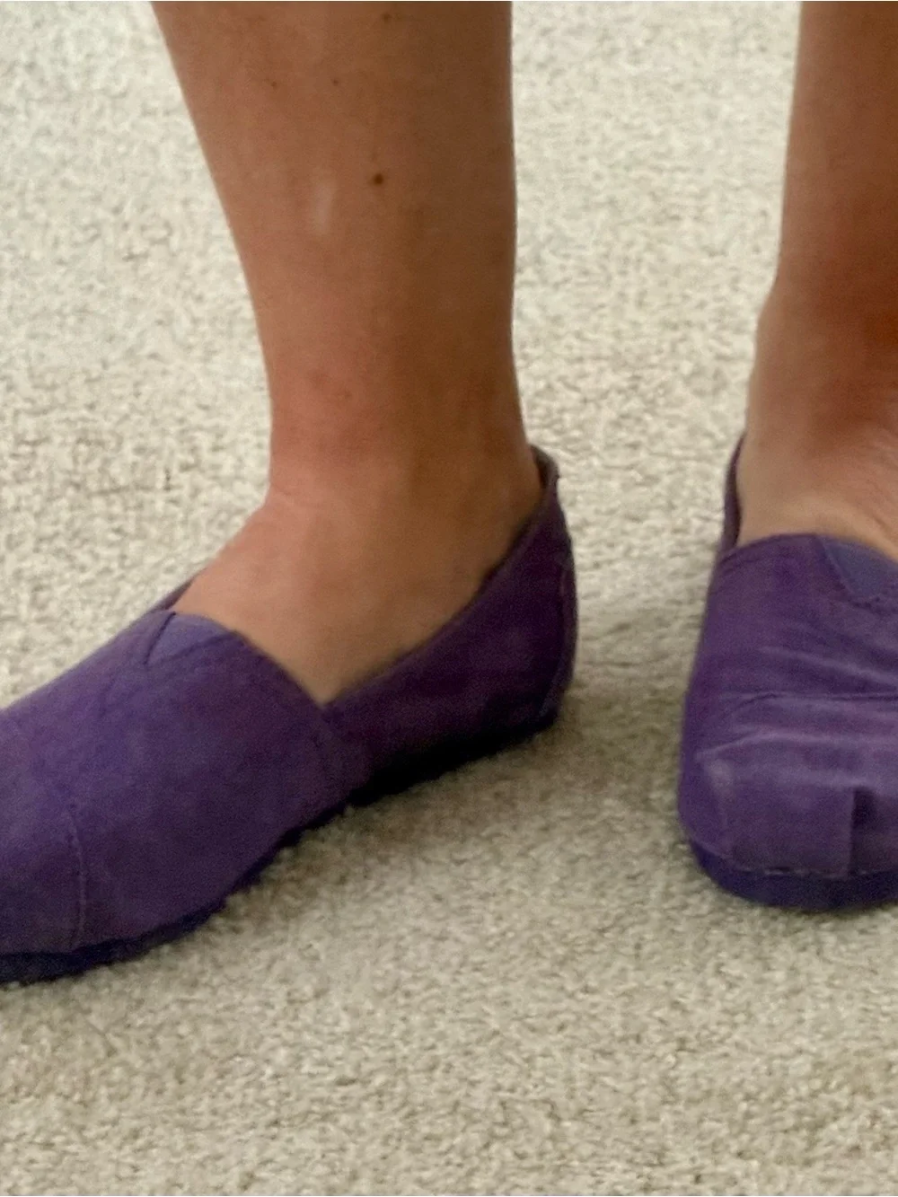 TOMS Purple Canvas Alpargata Slip On Classic Flats Espadrille Design 6.5 BTS